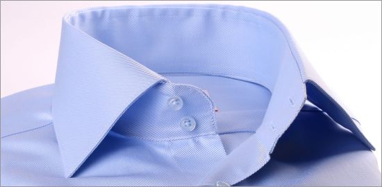 Chemise bleu clair tissu twill