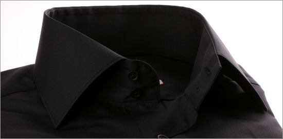 Black poplin shirt