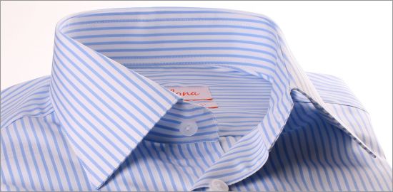 Light blue and white striped shirt