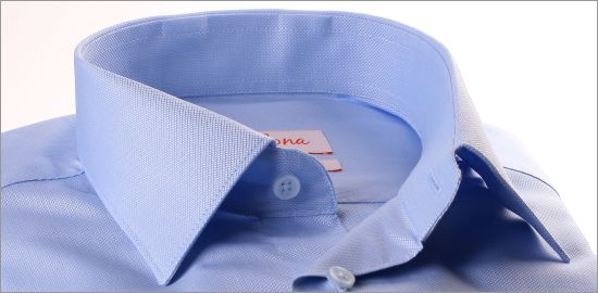 Chemise bleu clair tissu oxford