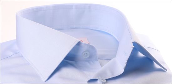 Chemise bleu clair tissu popeline