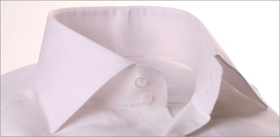 camisa de lino blanco