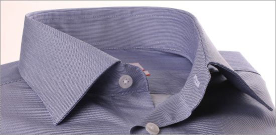 Camisa de gabardina azul oscuro