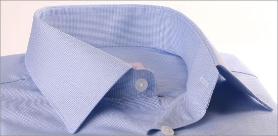 Light blue woven pattern shirt
