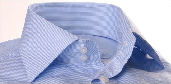 Thin blue striped shirt