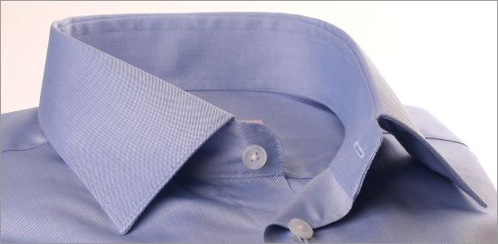 Chemise fin oxford bleu gris