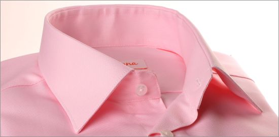 Chemise rose tissu oxford