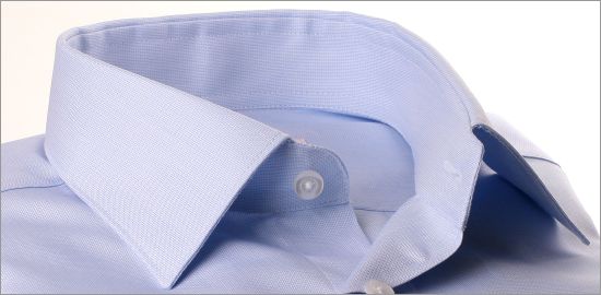 Light blue and white natté shirt