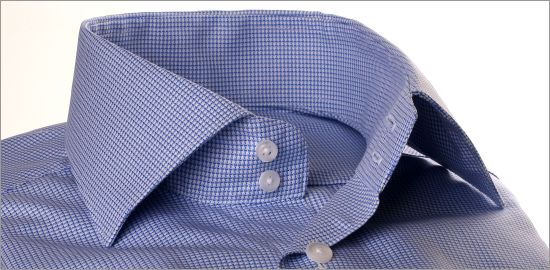 Blue houndstooth shirt