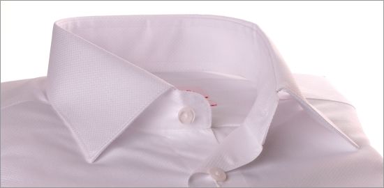 White shirt with diamond patterns