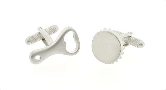 Opener and cap cufflinks