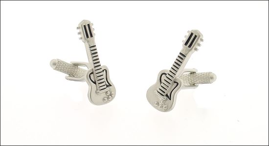 Bouton de manchette guitare