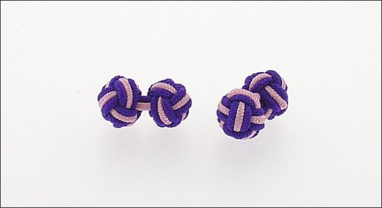 Passementerie violette et rose