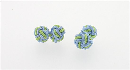 Passementerie bleue et verte