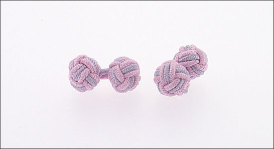 Passementerie rose et grise