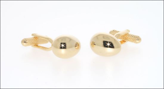 Boutons de manchette oeuf doré