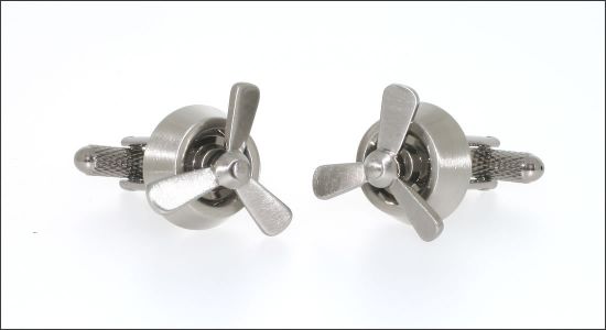 Boutons de manchette hélice rotative