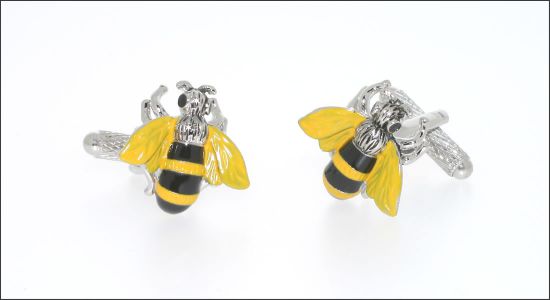 Boutons de manchettes abeille