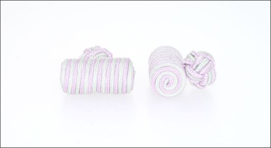 Passementerie rose et verte pale