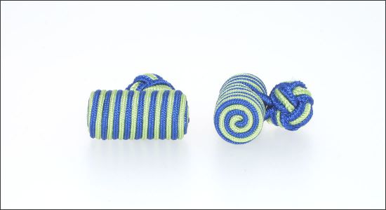 Passementerie bleue et verte