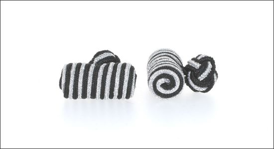 Passementerie noire et argent