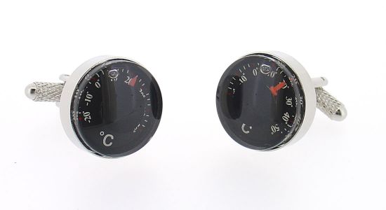 Boutons de manchette thermomètre (fonctionnel)