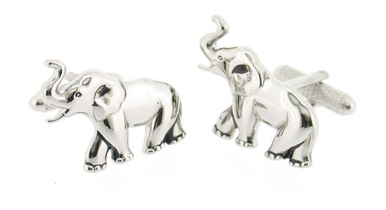Boutons de manchette éléphant