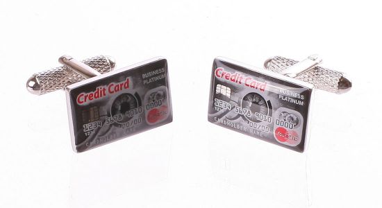 Kreditkarte Manschettenknöpfe