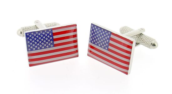 Boutons de manchette drapeau américain