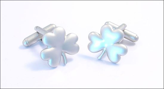 3 leaf clover cufflinks