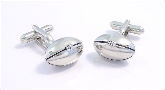 Boutons de manchette ballon de rugby