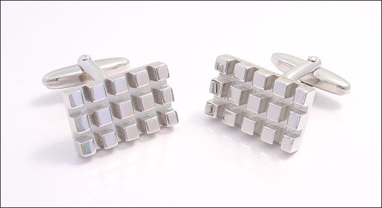 Waffle cufflinks