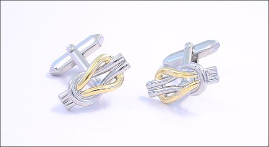 Boutons de manchette double noeud