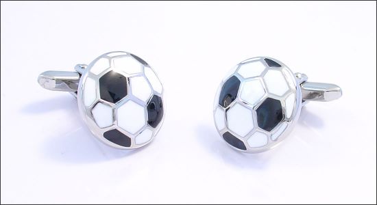 Bouton de manchette ballon de foot