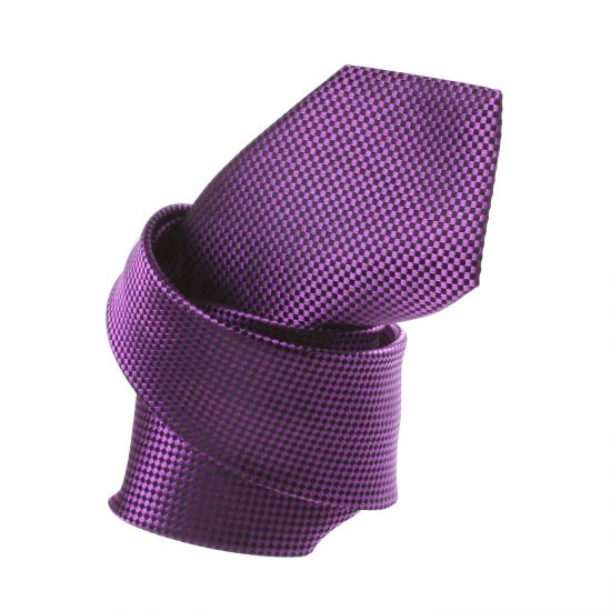 Purple and black tie