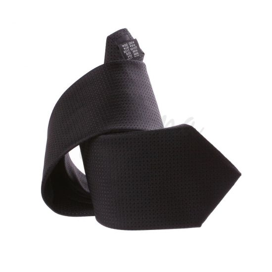 Cravate faux uni noire