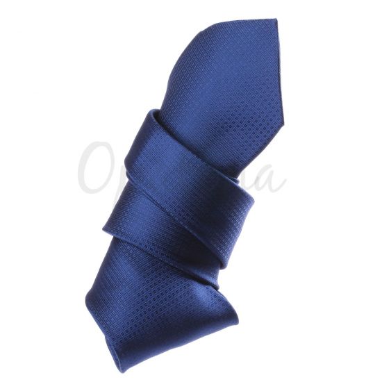 Cravate faux uni bleu marine