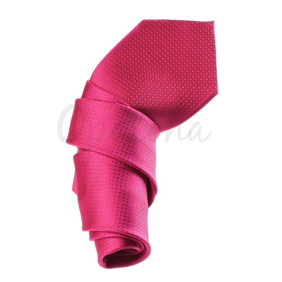 Cravate faux uni framboise