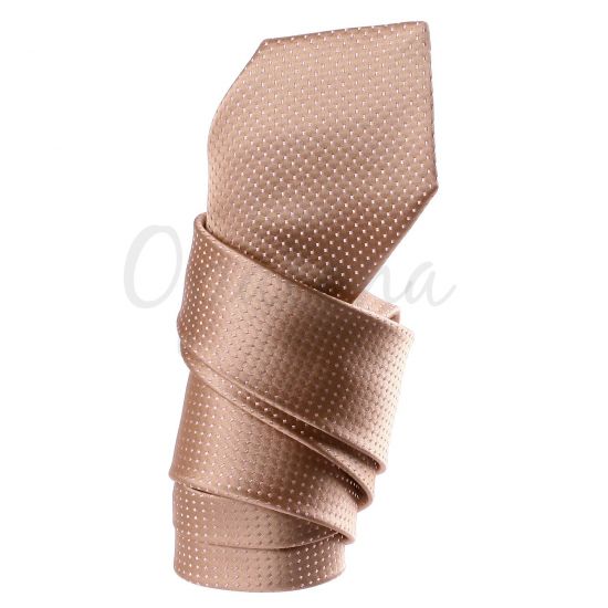 Beige med små rosa prickar slips