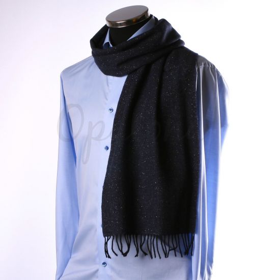 Marinblå och svart spräcklig scarf