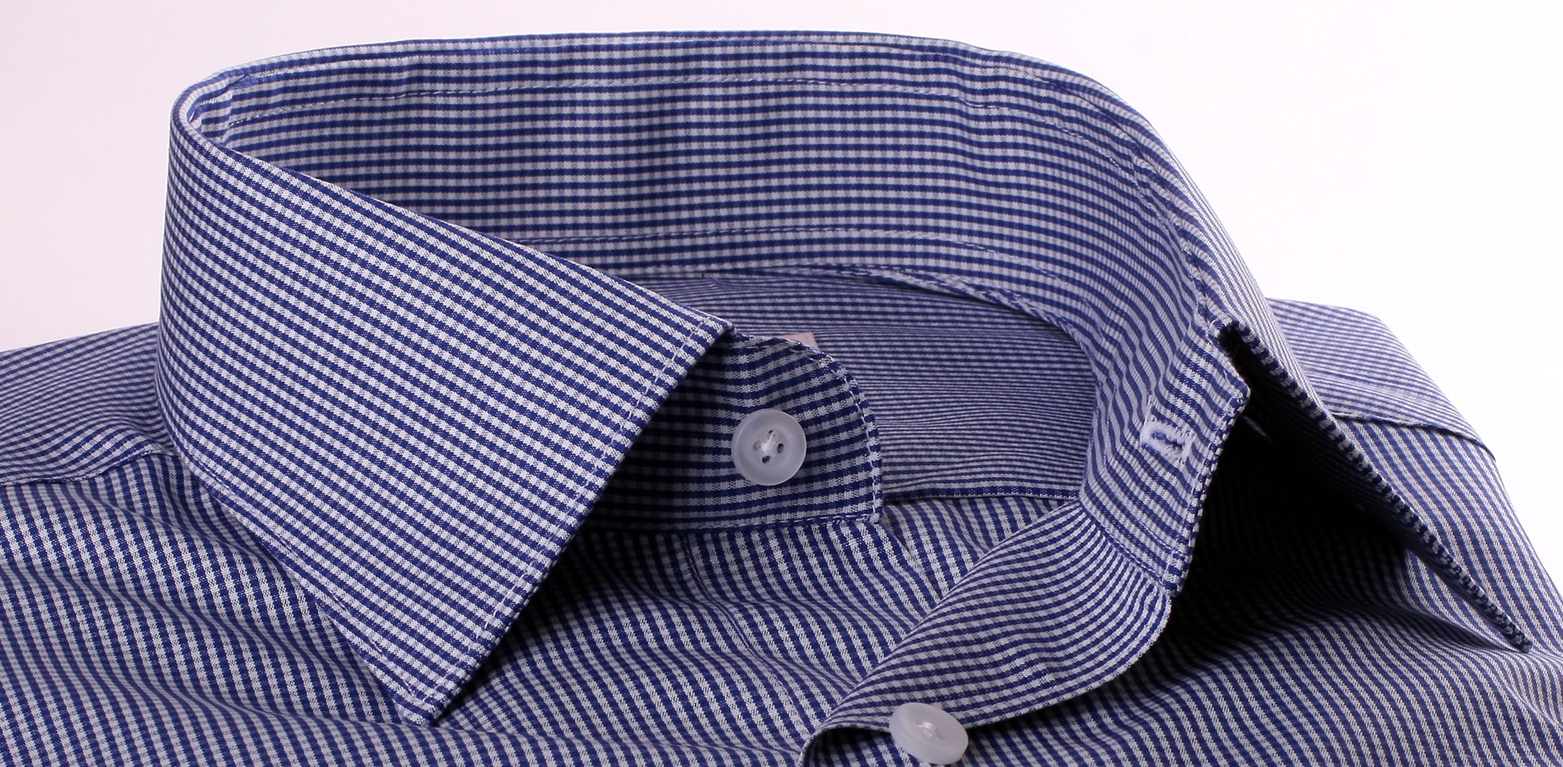 navy blue checkered dress shirt