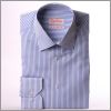 Chemise bleu foncé à chevrons