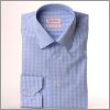 Chemise bleu foncé à chevrons