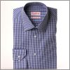 Chemise bleu foncé à chevrons