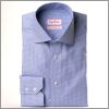 Chemise bleu foncé à chevrons