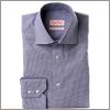 Chemise bleu foncé à chevrons